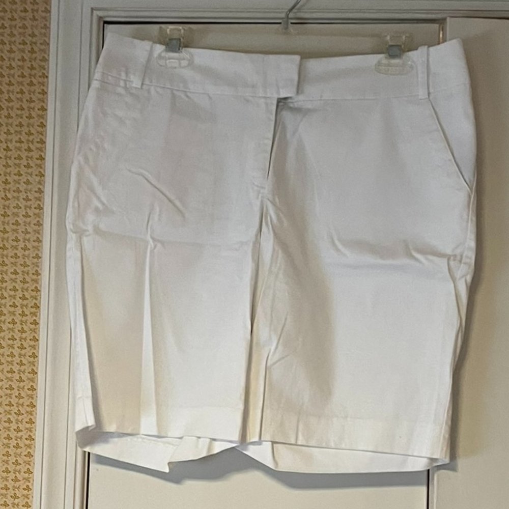 Nicole White Bermuda Shorts - 10